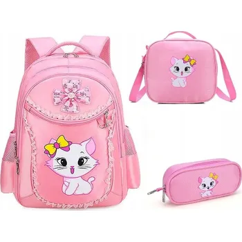 Školní batoh vícekomorový K&M růžový 35 l