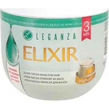 Vlasová regenerace Leganza Elixir Krémová maska na vlasy s Yogurtem 1000 ml