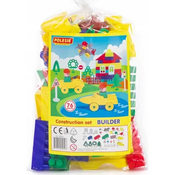 ostatní stavebnice Stavební Stavebnice Polesie 52513 76 kusů