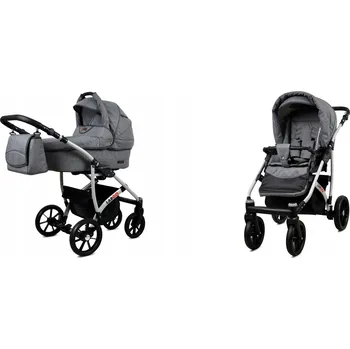 Kočárek Dětský kočárek 2v1 BabyLux LARGO – sporťák a hluboká korba, lehký, s taškou