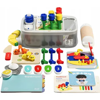 Výuková hračka TOP BRIGHT Interaktivní Vzdělávací Hračka Montessori Krabička pro Děti