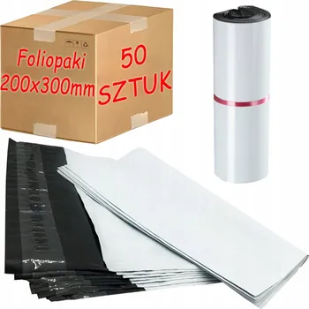 Obálka Plastové Obálky 200x300 mm EKO obálka pro balení Bílá - 50 ks