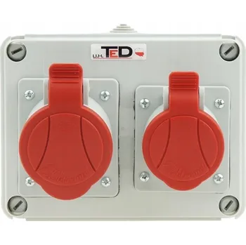 Elektrická zásuvka Staveništní rozvaděč 2 zásuvky 400V 16A/5P + 400V 32A/5P IP44