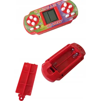 Herní konzole RETRO HERNÍ KAPESNÍ KONZOLE 9x4 cm MIX BAREV - 1 ks