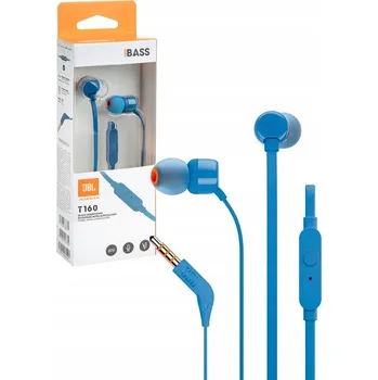Sluchátka JBL T110 modrá Sluchátka Do Uší s mikrofonem