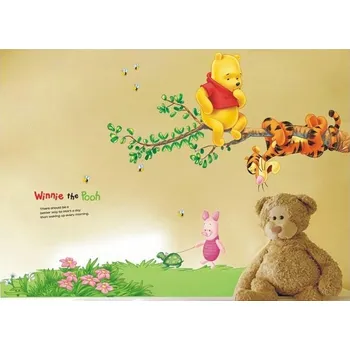 Samolepící dekorace Velké samolepky na zeď medvídek Pú XL1/XL2/XL3