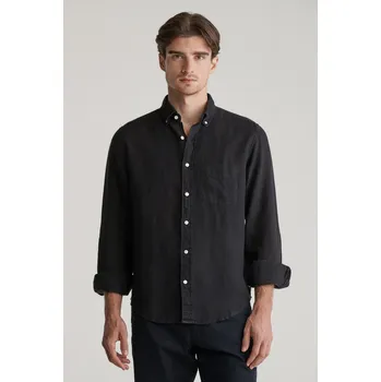 KOŠILE GANT REG GMNT DYED LINEN SHIRT BLACK