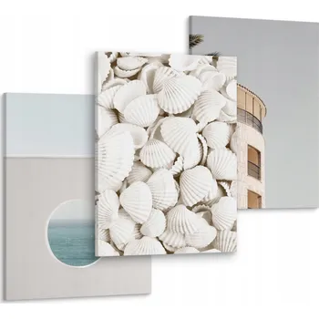 Obraz Obrazy do obýváku Mušle MOŘE Město Příroda 90x40