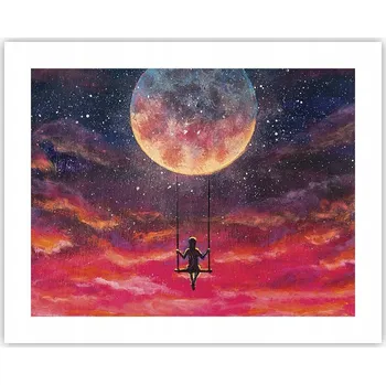 Obraz Obraz plakát na zeď bez rámu 50x40 abstrakce foto obývací pokoj ložnice