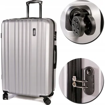 Mapi Tvrdý kufr velký ABS Mapi 100L Stříbrný 100 l