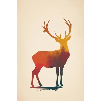 Plakát Plakát Světlo Lesní monarchy bez rámu 61 x 91,5 cm