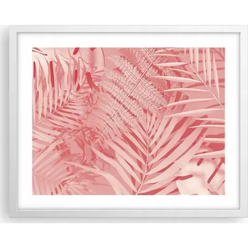 Obraz Obraz plakát na zeď v bílém rámu 50x40 abstrakce foto do obýváku