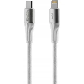 Datový kabel Kabel VIDVIE USB typ C - Apple Lightning 1 m bílý