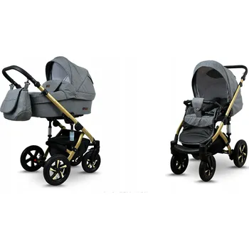 Kočárek Dětský kočárek 2v1 BabyLux Sky Lark - kombinovaný kočárek s hlubokou korbou a sportovní sedačkou