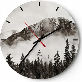 Hodiny Nástěnné hodiny ARTTOR skleněné kulatý 30 cm moderní tiché