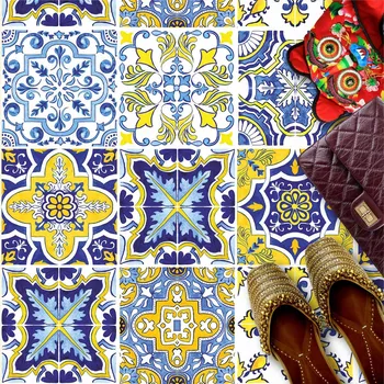 Fototapeta Samolepky na podlahové dlaždice 10x10 cm - Portugalský vzor