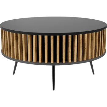Konferenční stolek Konferenční stolek Golddoor kulatý 90,4 x 90,4 x 46,6 cm černý