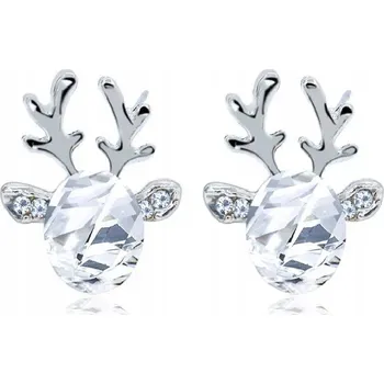 Náušnice Stříbrné Náušnice Sobíci pod Stromeček