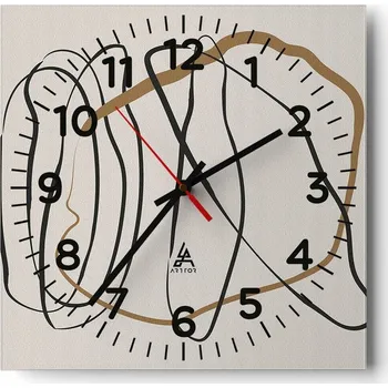 Hodiny Kuchyňské nástěnné hodiny 30x30 Umělecké skleněné hodiny do obýváku Moderní tiché