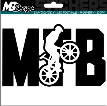 Samolepicí dekorace na vozidlo NÁLEPKA na auto MOUNTAINBIKE MTB HOBBY 9x14 cm