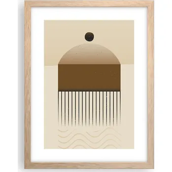 Obraz Obraz plakát v rámu světlý dub do obýváku 30x40 abstrakce plakáty na zeď