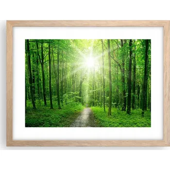 Obraz Obraz plakát v rámu světlý dub do obýváku 40x30 krajina foto na zeď