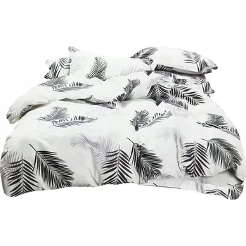 Povlečení POVLEČENÍ 160x200 BAVLNA SADA POVLEČENÍ 3 Č. + 2 POVLAKY NA POLŠTÁŘE S PLÁTKY