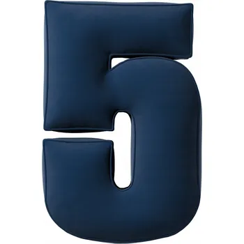 Polštář YellowTipi Polštář Číslice 5 granátová