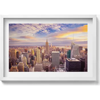 Obraz Závěsný obraz na zeď dekorace do bytu Západ slunce New York 60x40 cm