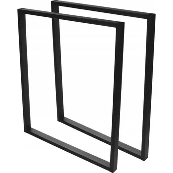 Psací stůl Kovové NOHY ke STOLU, podnoží pro psací stůl, loft styl, 50x72 cm, Profil 4x2 cm
