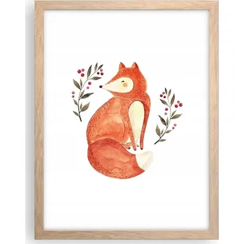 Obraz Obraz plakát v rámu světlý dub do obýváku 30x40 pro děti plakáty na zeď