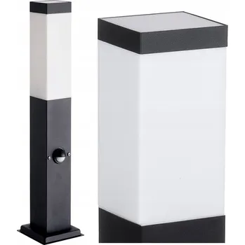 Venkovní osvětlení Kvadratický osvětlovací sloupek SuperLED E27 45 cm černý