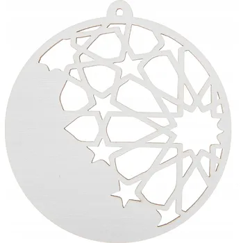 Vánoční dekorace DŘEVĚNÁ VÁNOČNÍ KOULE na vánoční stromeček ZÁVĚS ozdoba DEKORACE