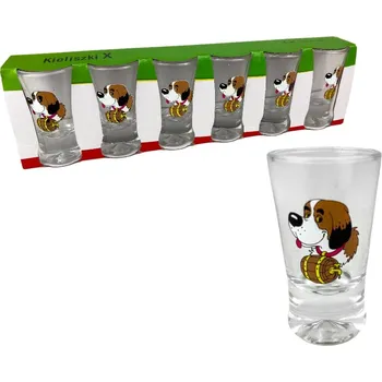 Sklenice panák 25ml (6ks) BERNARDÝN vějířek