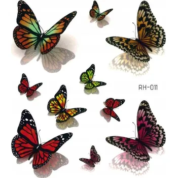 Odstranitelné tetování Smyvatelné tetování pro děti MOTÝLI RH011