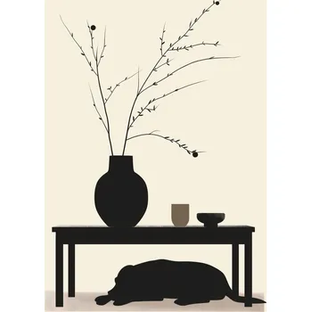 Plakát Plakát Odpočiň si, pejsku, bez rámu 29,7 x 42 cm