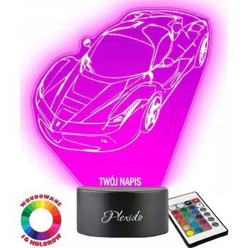 Lampička Noční lampa Plexido vícebarevná