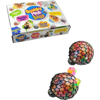 Dětský míč HRAČKY Míček antistresový bublinový síťkový 7cm na mačkání barevný