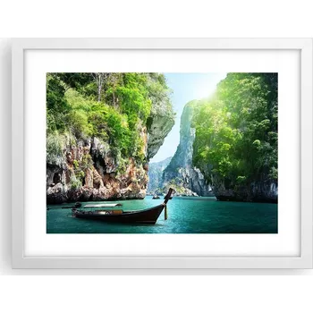 Obraz Obraz plakát v bílém rámu do obýváku 40x30 krajina foto na zeď