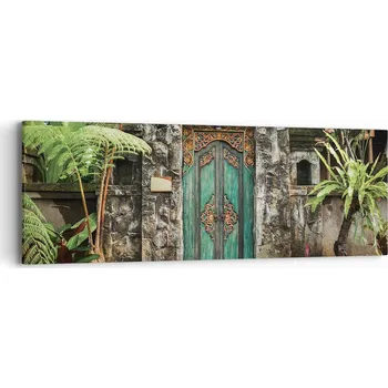 Obraz Obraz na plátně do obýváku ložnice 90x30 krásné dveře obrazy na zeď