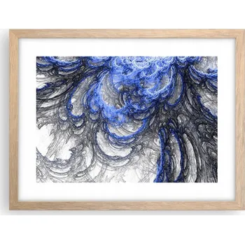 Obraz Obraz plakát v rámu světlý dub do obýváku 40x30 abstrakce foto na zeď