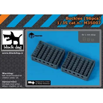 Plastikový model Blackdog 1/35 Buckles ( 96 pcs )