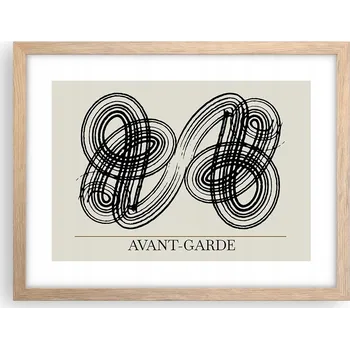 Obraz Obraz plakát v rámu světlý dub do obýváku 40x30 minimalismus foto na zeď