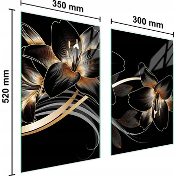 Kuchyňské prkénko Krájecí deska TMK ArtDeko sklo 2 ks