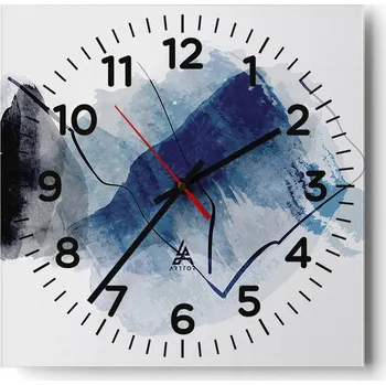 Hodiny Nástěnné hodiny do obýváku 40x40 Abstrakce Tiché hodiny Skleněné hodiny Bez hlučnosti