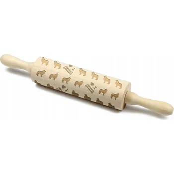 Váleček na těsto Islandský pastevecký špic – váleček na těsto se psem, váleček na keramiku