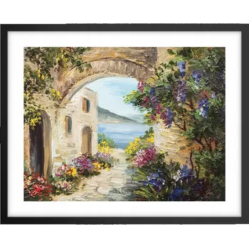 Obraz Foto obraz plakát na zeď v černém rámu 50x40 architektura do obýváku