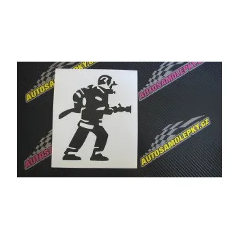 Samolepící dekorace SAMOLEPKA Hasič 013 pravá (17 - šedá) NA AUTO, NÁLEPKA, FÓLIE, POLEP, TUNING, VLASTNÍ TEXT, TISK, AUTOSAMOLEPKY.cz, POLEPY, OBRÁZEK, LOGO, SAMOLEPKY