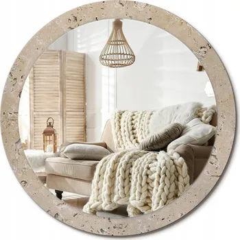 Zrcadlo Zrcadlo s potiskem do koupelny ložnice obývacího pokoje Imitace kamene 90 cm