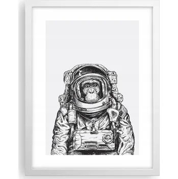 Obraz Obraz plakát v bílém rámu do obýváku 30x40 abstrakce plakáty na zeď